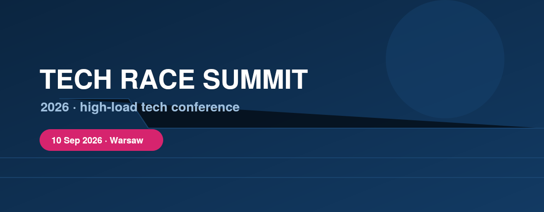 Tech Race Summit 2026 conference banner